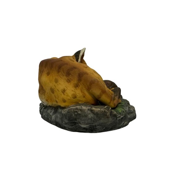 Lion Cub & Tortoise Masterpiece Porcelain Figurine Homco 1985 Handpainted Decor - Picture 4 of 11